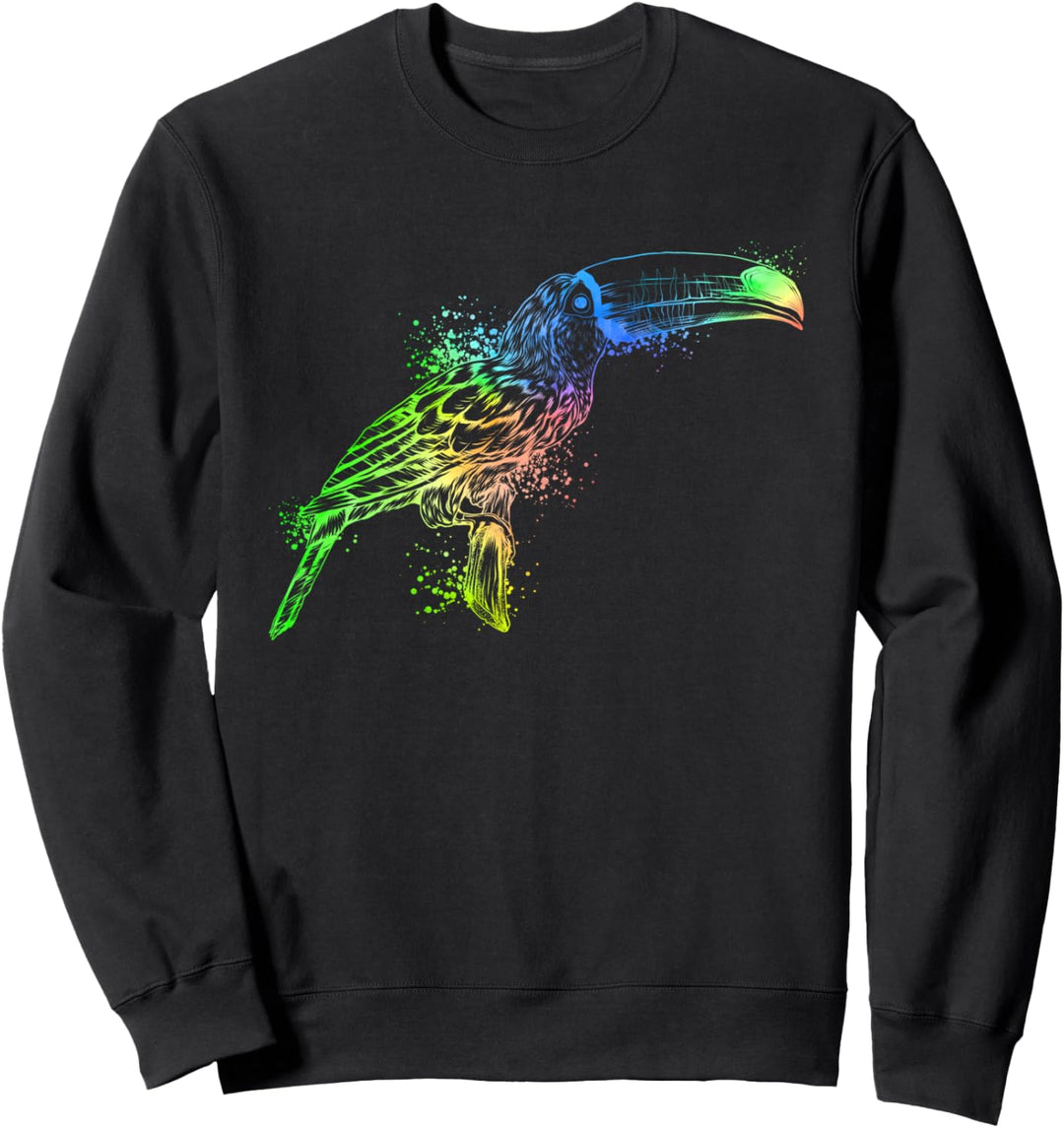 Farbenfroher Tukan Sweatshirt