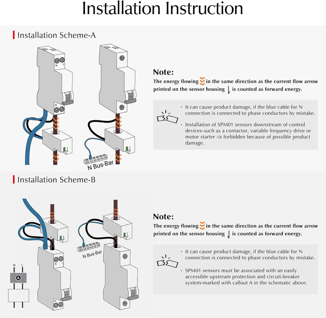 eMylo Smart Wifi Energiemessgerät Mini-Stromverbrauchsmessgerät 99% hohe Genauigkeit 1 Phasen Echtze