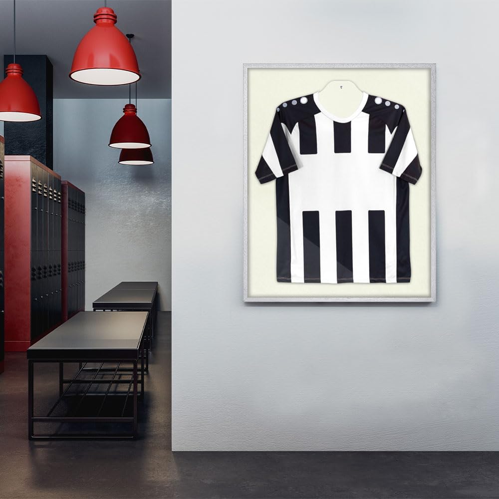 Objektrahmen Trikotrahmen VARIO inkl. Bügel und Passepartout 70x100cm Mattsilber (lackiert) Cremewei