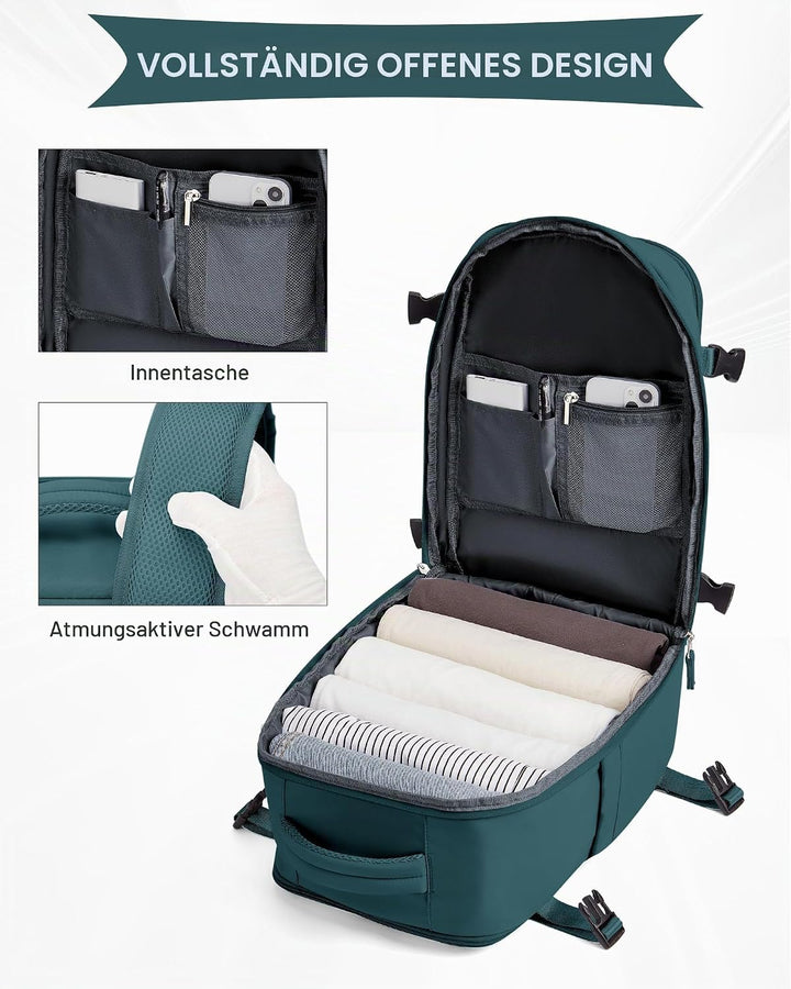 SZLX Vakuum Rucksack Ryanair Handgepäck 40x30x20 Wizzair Rucksack 40x20x25 für Ryanair Reiserucksack