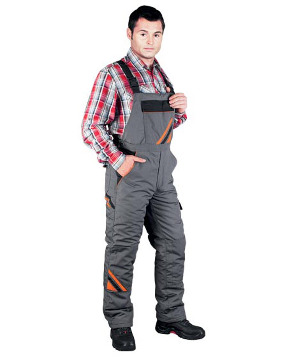Latzhose Arbeitslatzhose Sicherheitshose Schutzhose Winterhose (PRO-Win-B-SBP), M