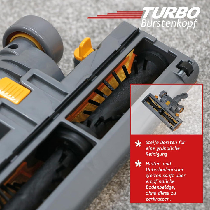 SPARES2GO Turbo-Bürstenkopf kompatibel mit Dyson DC33C und DC37C Staubsauger-Bodendüse