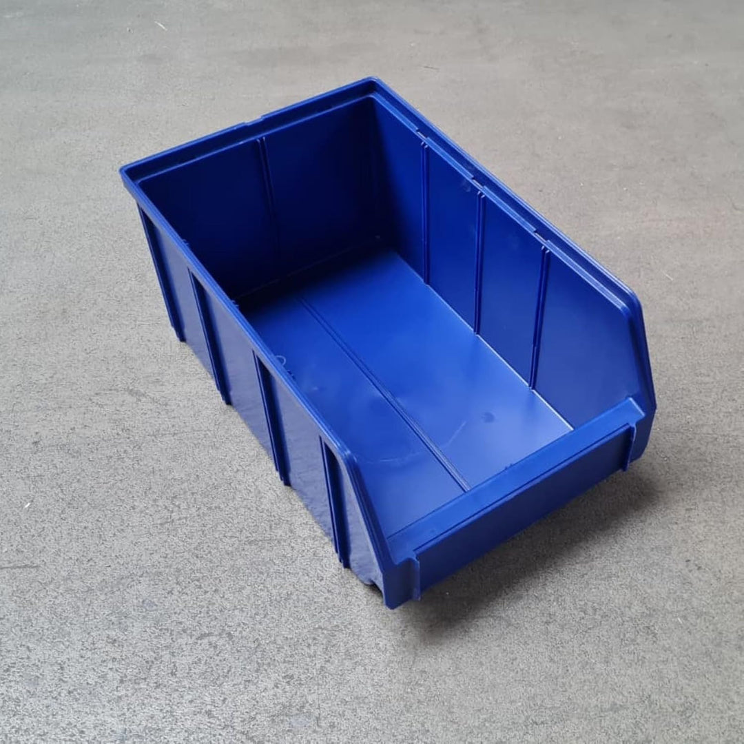 Rodopi 16er Set Stapelboxen, Grösse L | Sichtlagerkästen 335x209x152mm | Robuste Lagerboxen für Werk