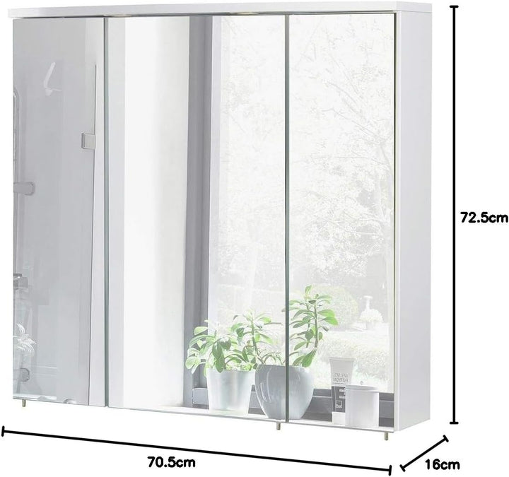 Schildmeyer Spiegelschrank »Verona LED«, Breite 70 cm 70 cm LED, 70 cm LED