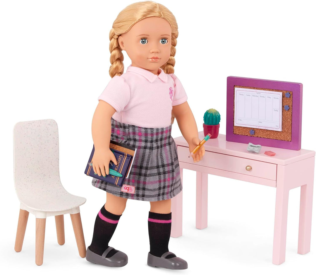 Our Generation – OG Working Wonder Office Set – Puppenhausmöbel – Home Schreibtisch & Stuhl Set – 46