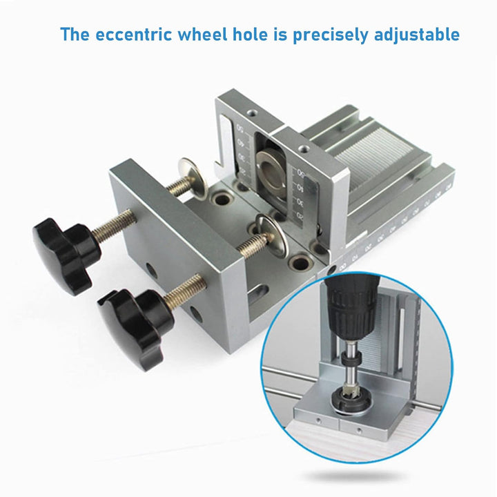 Bohrschablone,CEIEVER Bohrhilfe 6/8/10/15mm Dübelhilfe Bohrlehre aus 6061 Aluminium Legierung,pocket