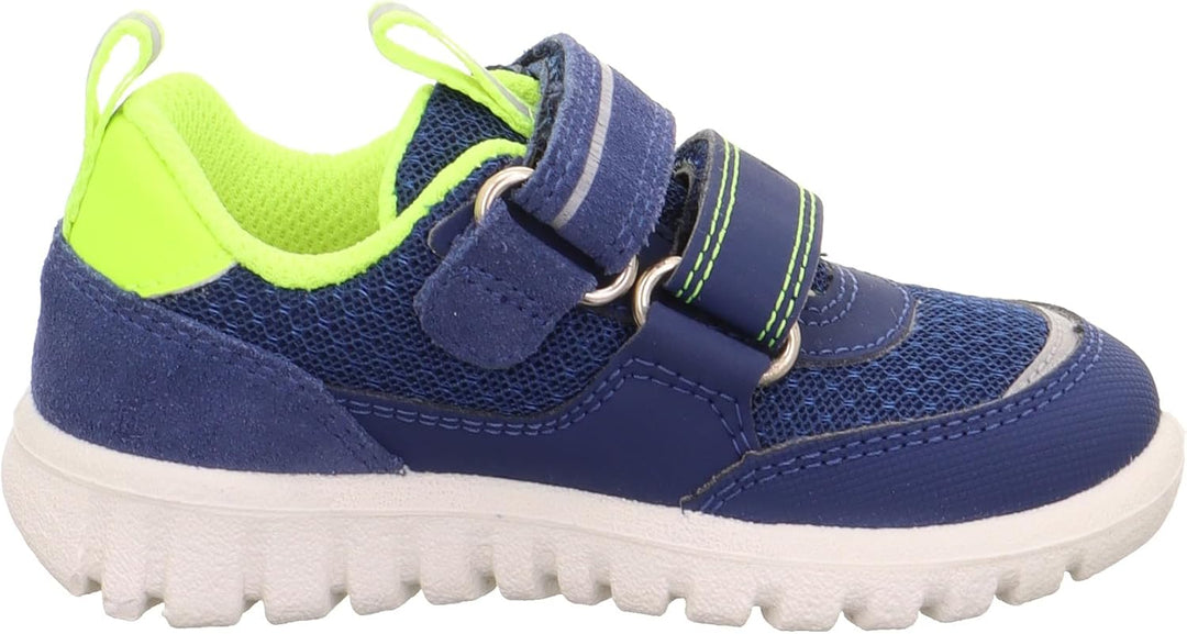 Superfit Jungen Sport7 Mini Sneaker 20 EU Blau Gelb 8050, 20 EU Blau Gelb 8050