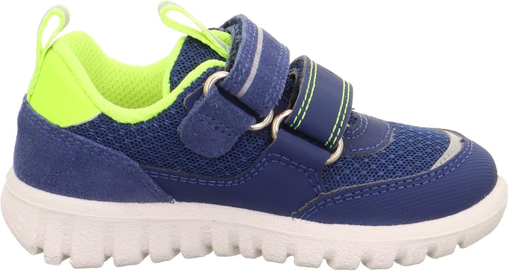 Superfit Jungen Sport7 Mini Sneaker 20 EU Blau Gelb 8050, 20 EU Blau Gelb 8050