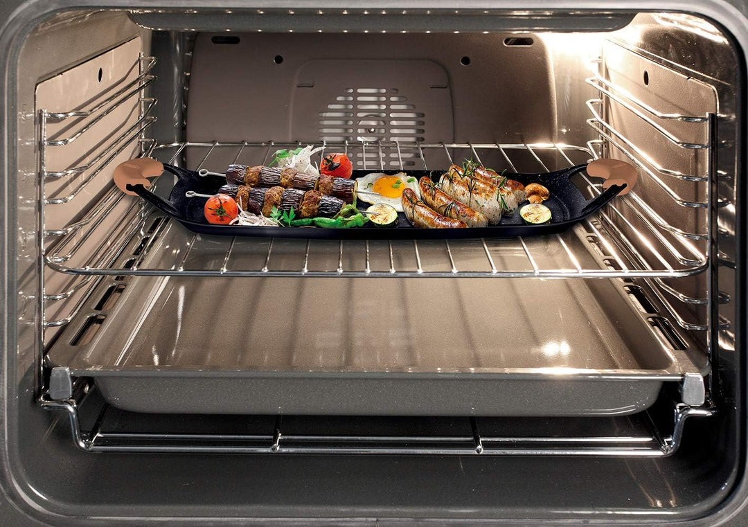 Berlinger Haus Rose Gold Set Bratpfannen Induktion 22-26cm, 1 Grillplatte 36x23cm Aluminium, Antihaf