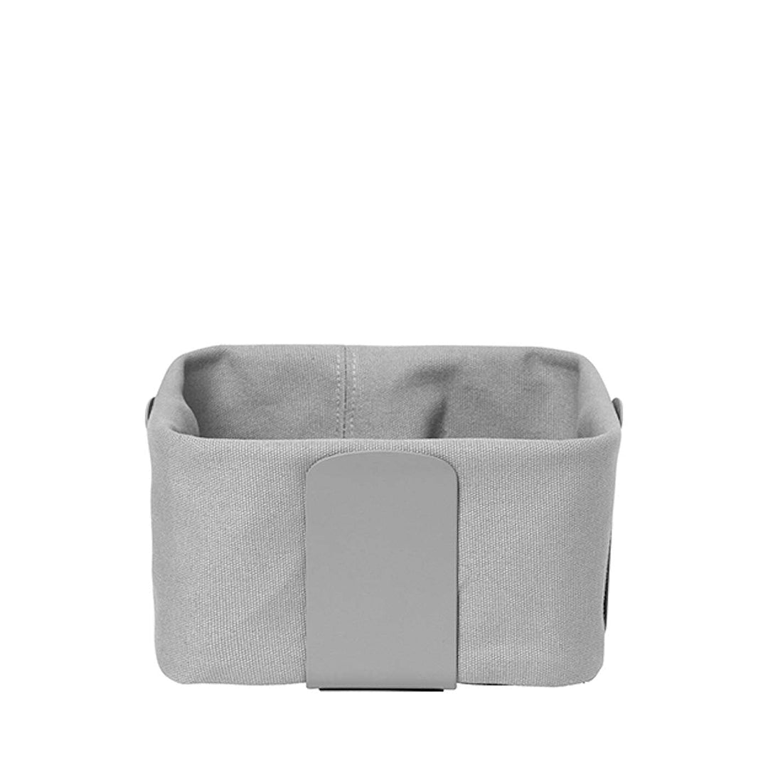 Blomus Brotkorb -DESA- | Stahl pulverbeschichtet/100% Baumwolle | Sharkskin | Grösse S | H 10 cm x B