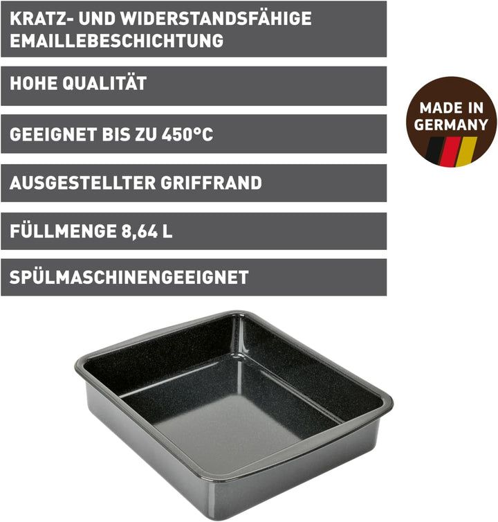Original Kaiser Inspiration Lasagne Auflaufform gross, 36 x 30 x 8 cm, Ofenform antihaftbeschichtet,