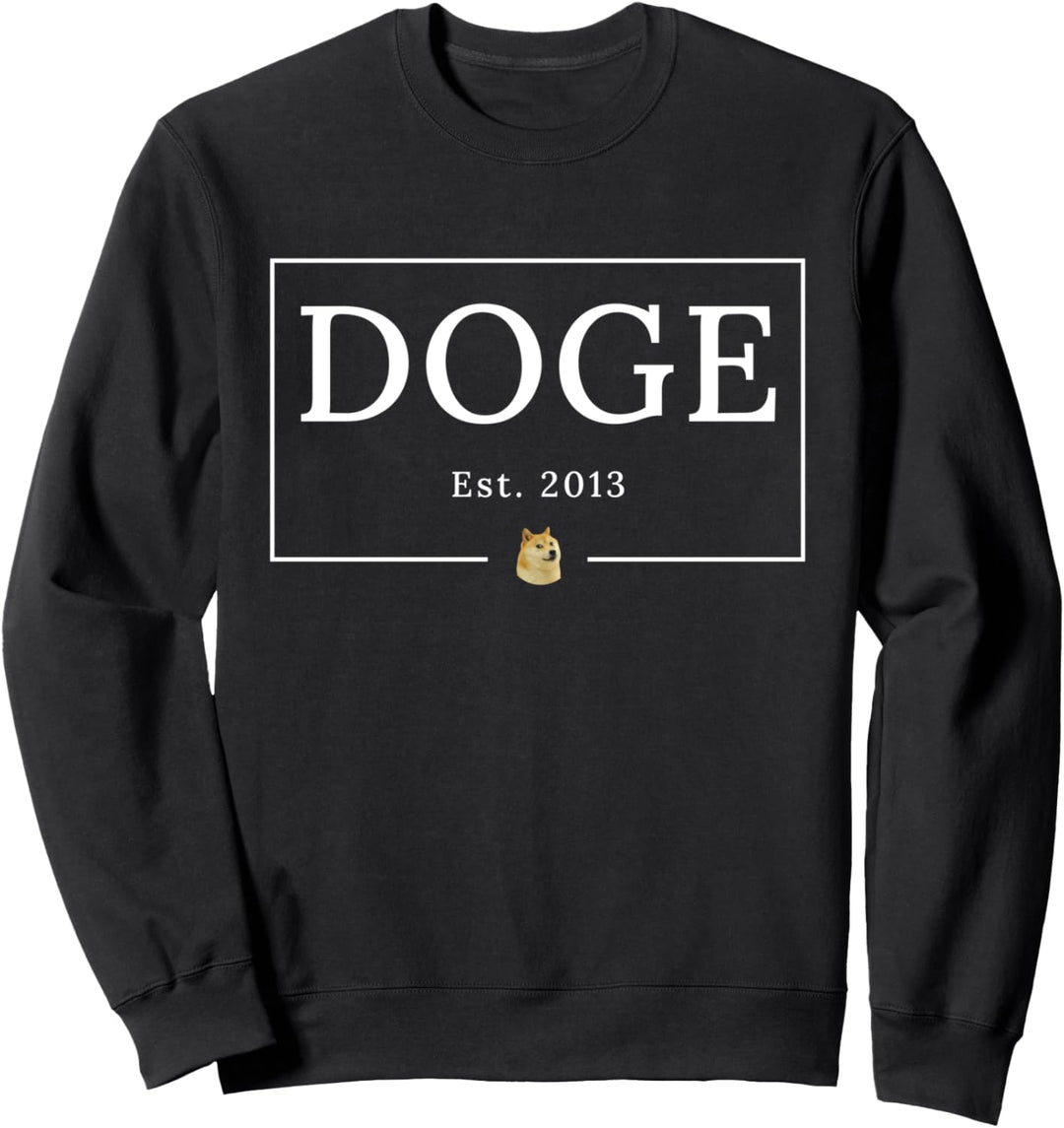 Dogecoin Est 2013 Dogecoin Kryptowährung DOGE Sweatshirt