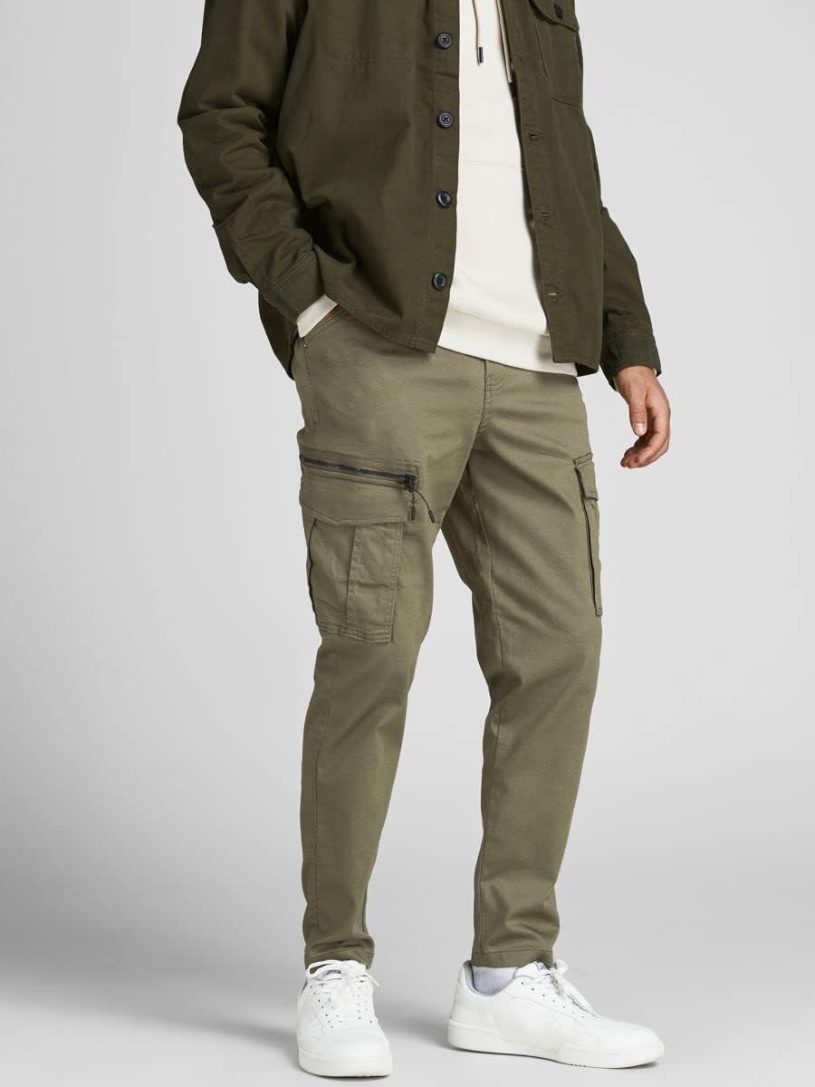 JACK & JONES Cargohose Herren 27W / 30L Dusty Olive, 27W / 30L Dusty Olive