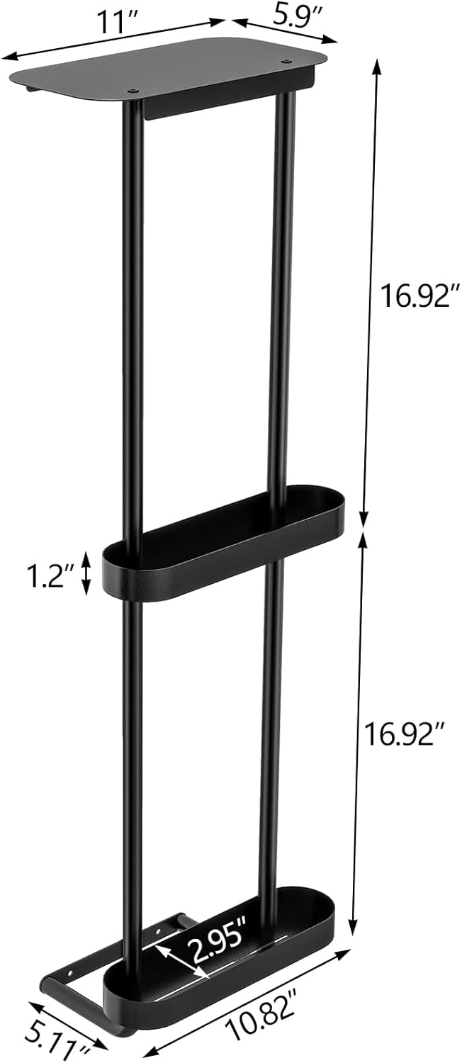 STWWO Badezimmer-Handtuchaufbewahrung, 91,4 cm, Handtuchhalter für Badezimmer, Wandmontage, mit Dusc