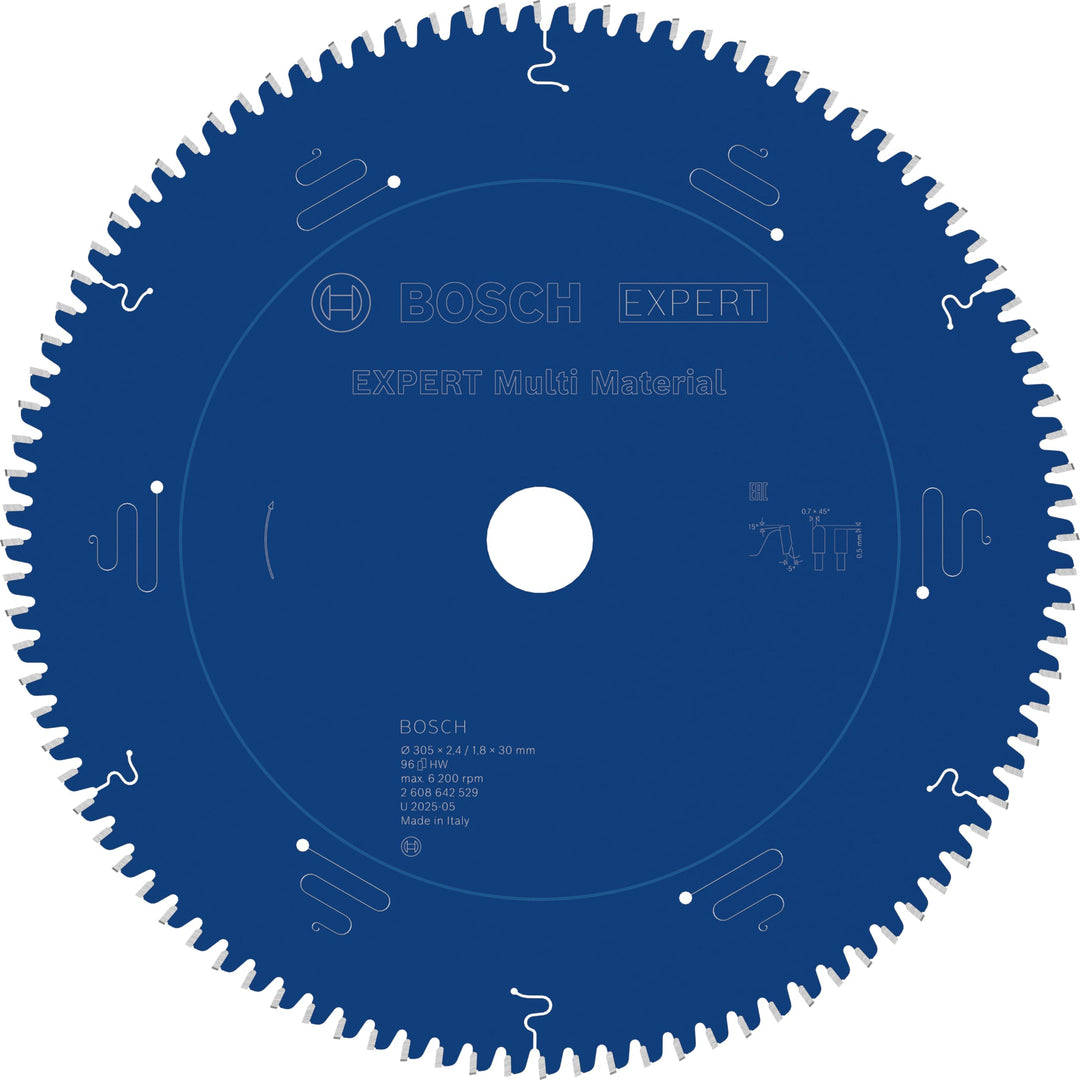 Bosch Professional 1x Kreissägeblatt Expert for Multi Material (für Multimaterial, Sägeblatt Ø 305 x