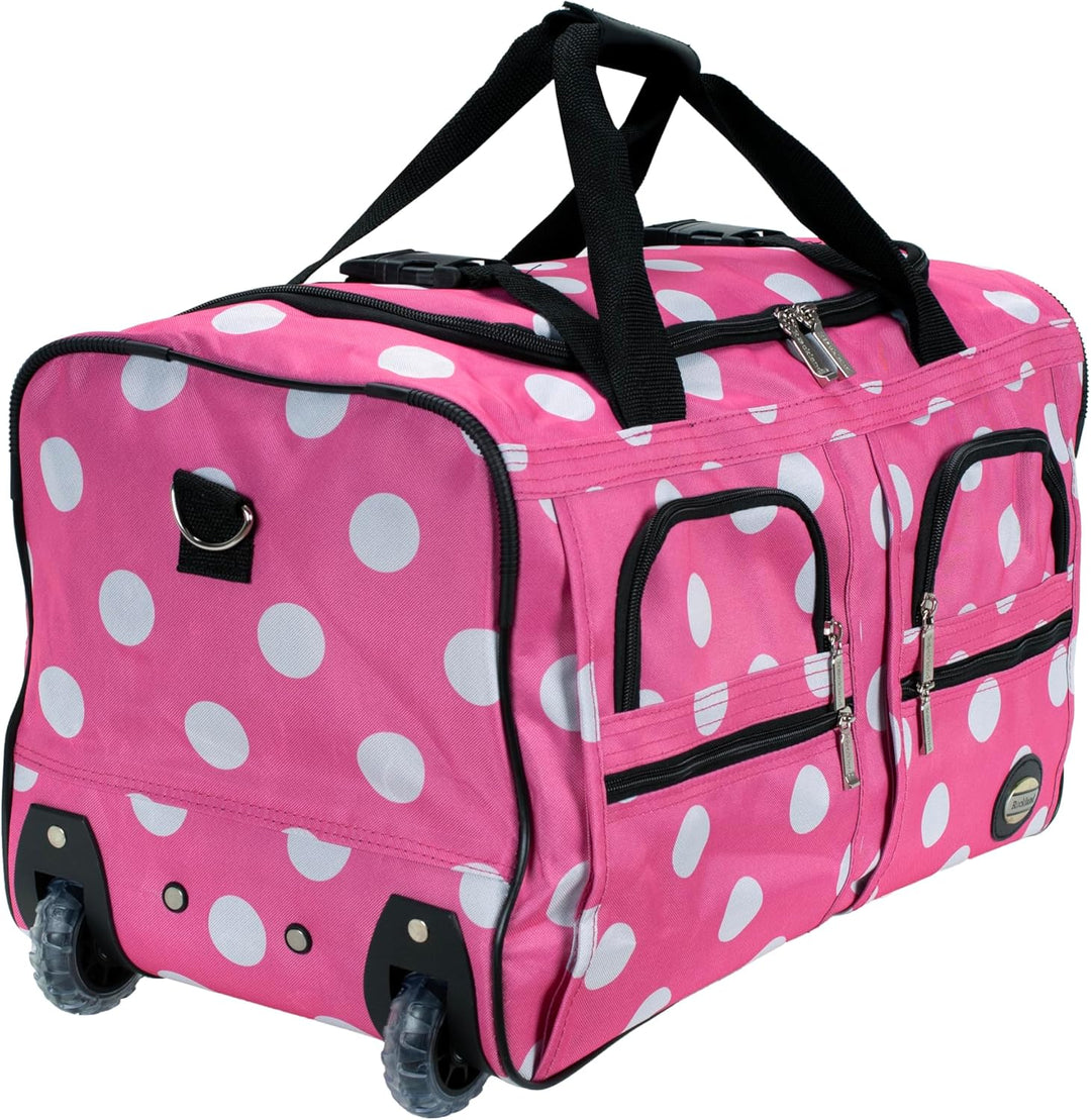 Rockland Seesack zum Rollen, Pink, 22-Inch, Reisetasche mit Rollen 22-Inch Pink, 22-Inch Pink