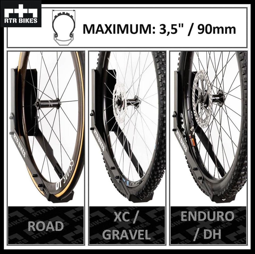 RTR BIKES Kranked Twist Profi-Aufhänger/Wandhalterung Fahrrad-Schwenkbügel - Ideal für Garagen oder
