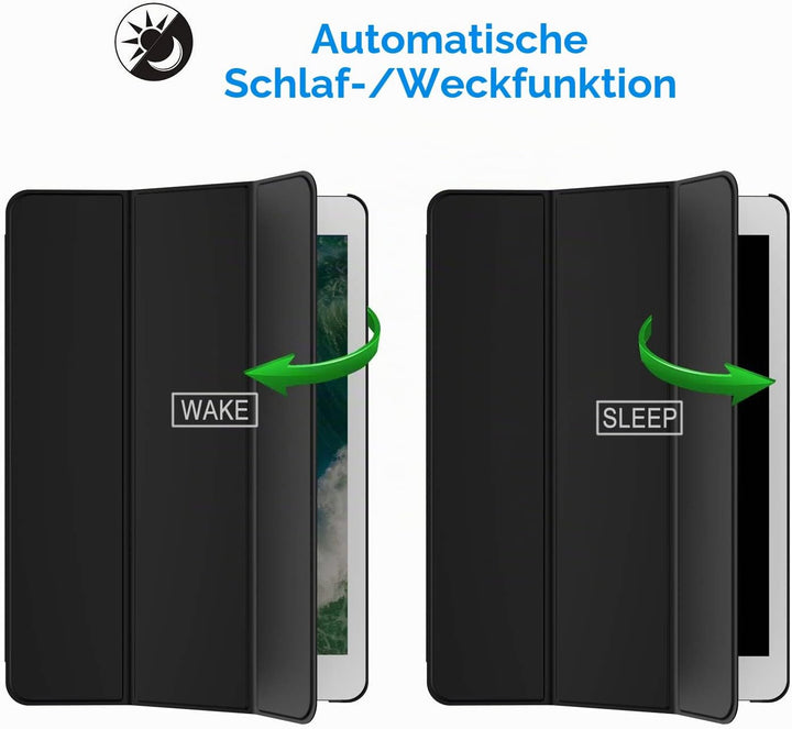 JETech Hülle für iPad Pro 12,9 (1. und 2. Generation, Modell 2015 und 2017), Schutzhülle mit Auto Sc
