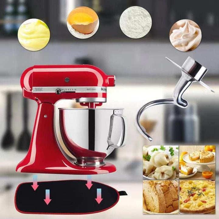 Knethaken Edelstahl für KitchenAid 4,5–5 Quart Mittelgrosse Küchenmaschinen mit kippbarem Motorkopf,