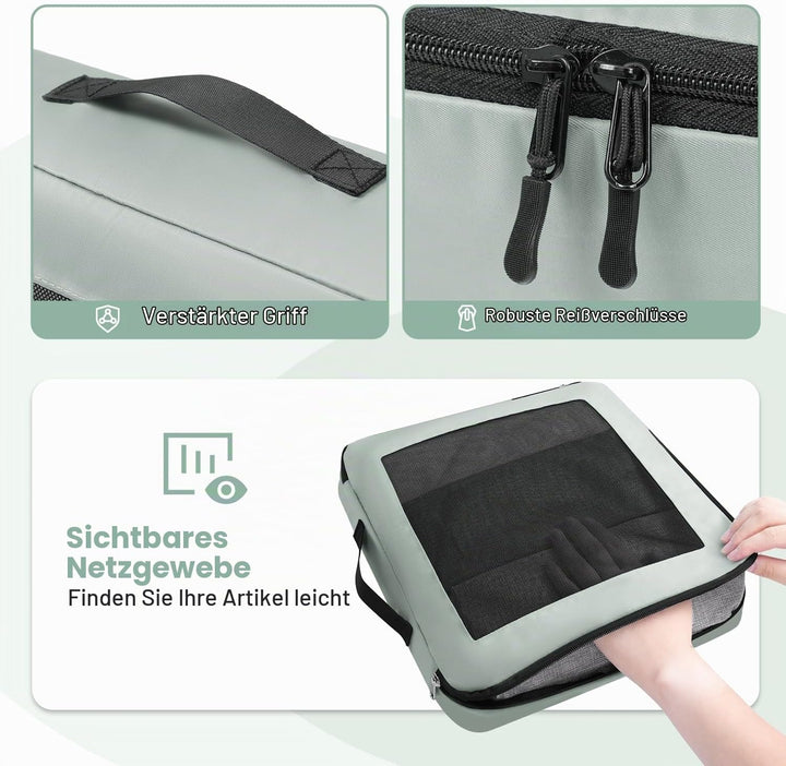 Packing Cubes for Suitcase 8 Set, Leichtgewichtige Gepäck Packing Organizer Packing Cubes für Reisez