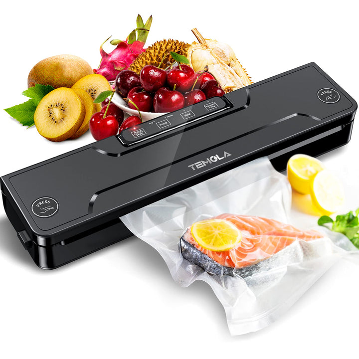 Vakuumiergerät, Vakuumierer für Lebensmittel, 5 in 1 Vakumierergerät hält Lebensmittel 8X frisch, Fo
