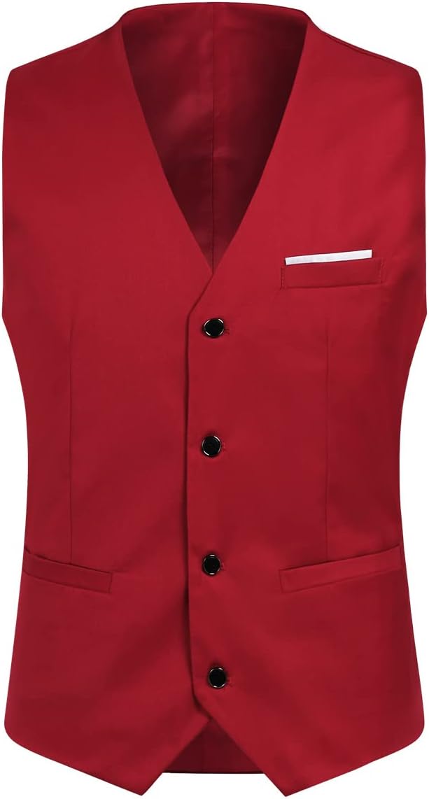 YOUTHUP Anzug Herren 3 Teilig Anzüge Slim Fit 2-Knopf Herrenanzug Modern Formell Sakko Weste Hose fü