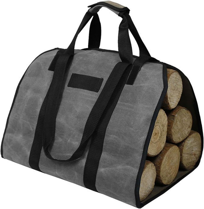 Leapiture Brennholz Tragetasche Tragbare Holzhalter Tasche Grosse Holzscheit-Träger Holzaufbewahrung