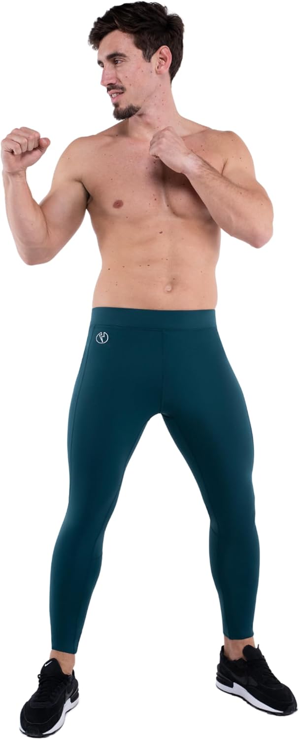 Kapow Meggings Performance PRO: Lange Sportleggings für Herren mit Kompression – Perfekt für Laufen,
