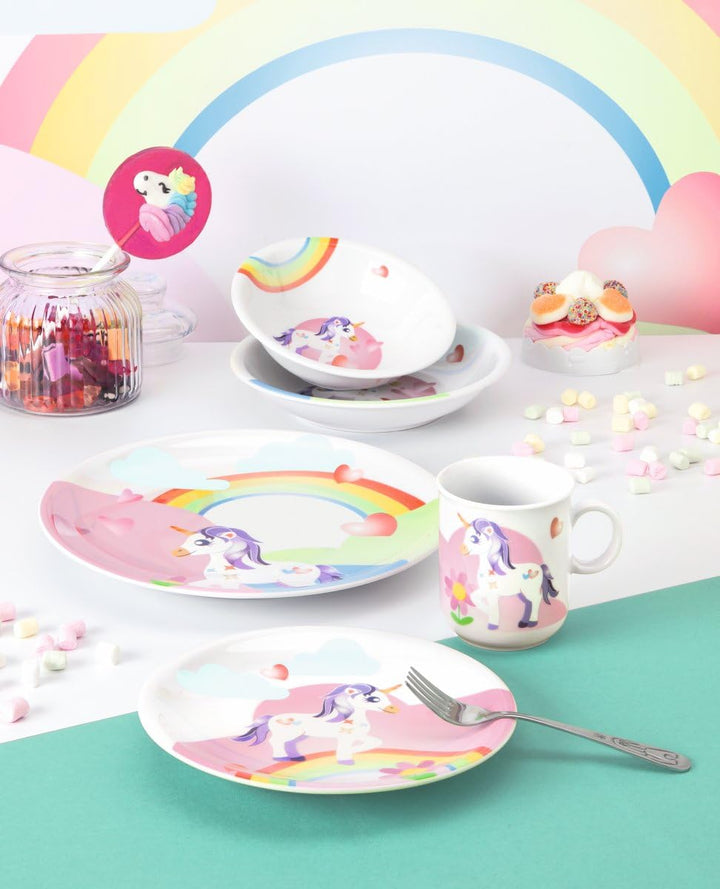 Seltmann Weiden 001.741861 Compact Mein kleines Einhorn Kinder-Set 3-teilig, Porzellan, Bunt, Mein k