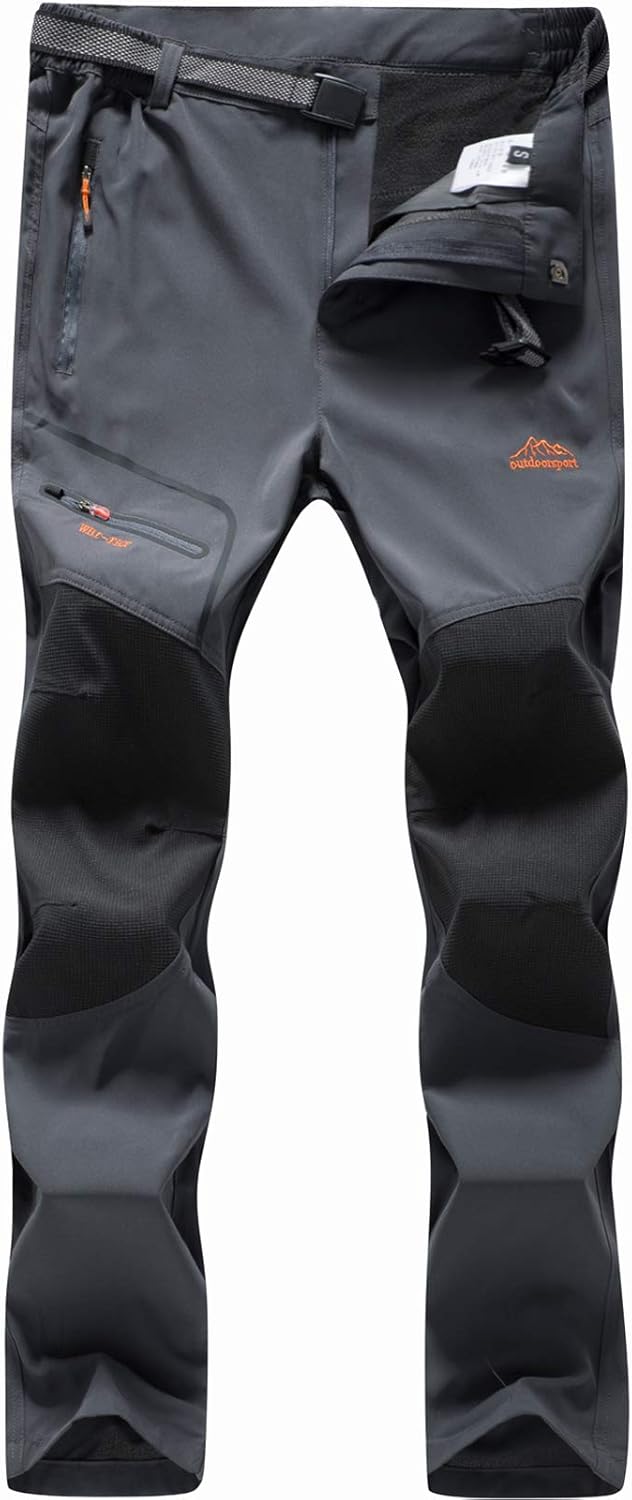 BenBoy Damen Wanderhose Wasserdicht Softshellhose Outdoorhose Winddicht Warm Gefüttert Winter Skihos