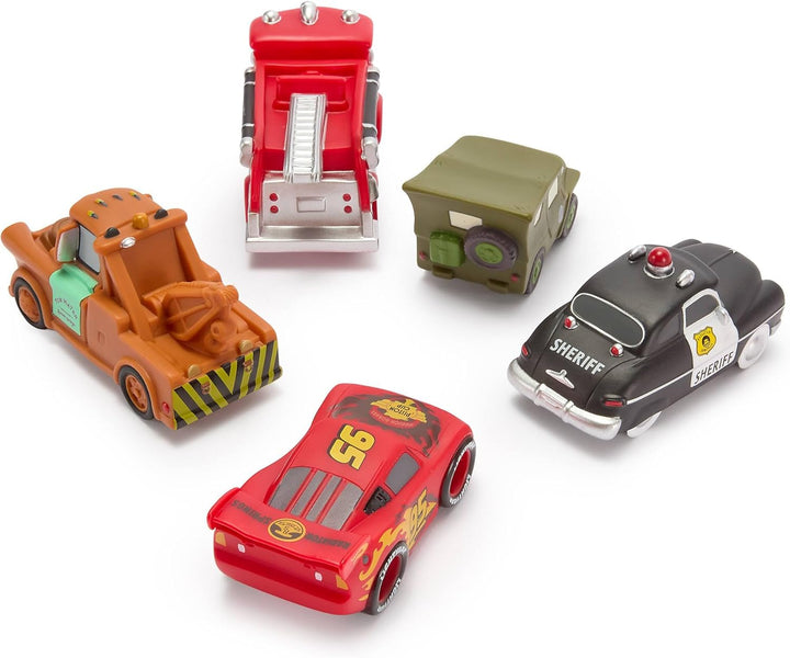Disney Store Official - Pixar - Cars - Badespielzeugset - 5 Teile - Mit Lightning McQueen, Mater, Lu