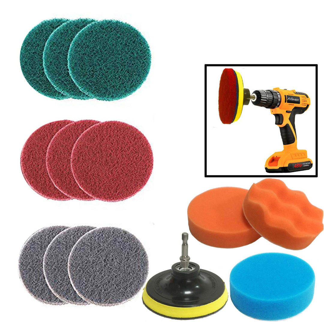 JOQINEER Reinigungsbürste Drill Brush Reinigungsbürsten Reinigungskit 13pcs für Bohrmaschinen Schwäm