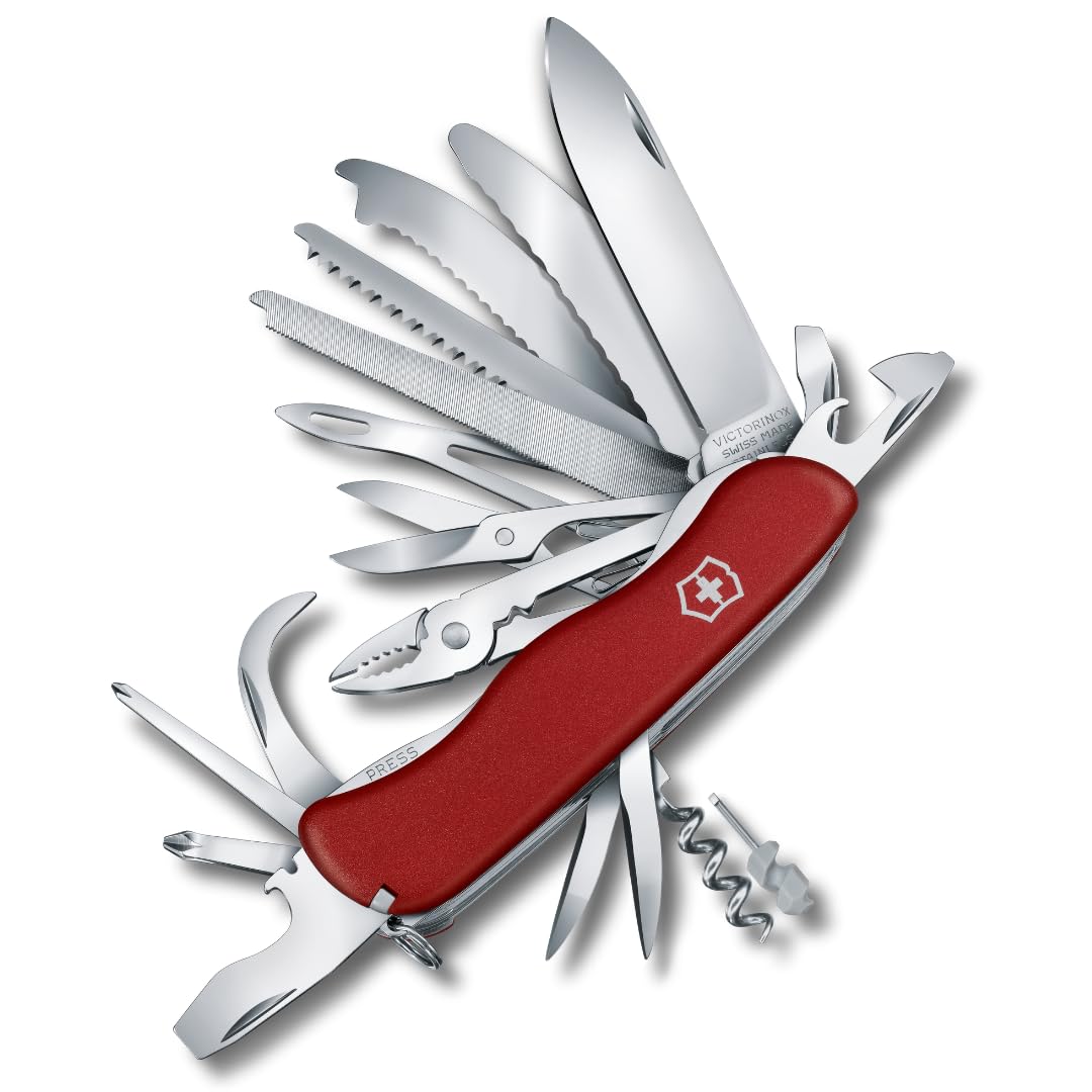Victorinox, Schweizer Taschenmesser, Work Champ XL, Multitool, 31 Funktionen, Klinge, gross, Korkenz