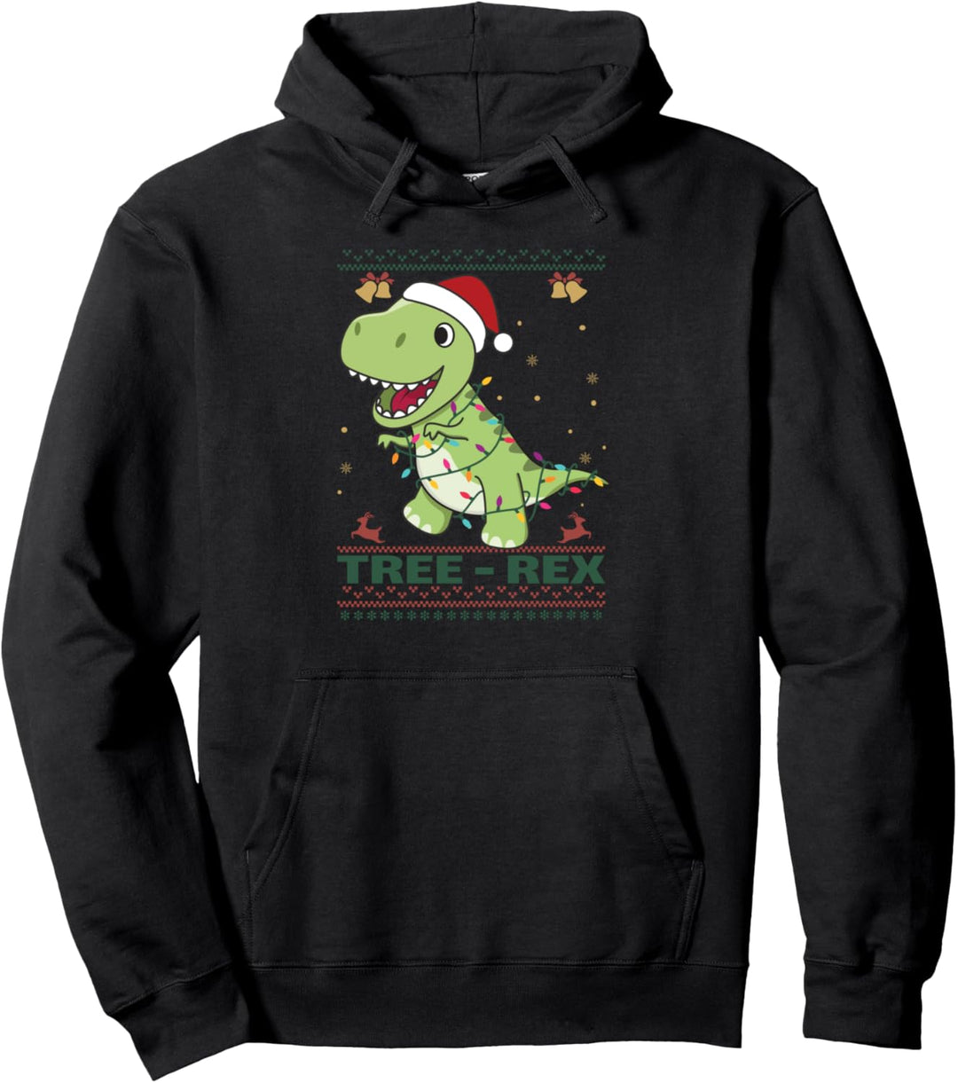 Tree Rex lustiger tyrannosaurus rex weihnachten Wortspiel Pullover Hoodie