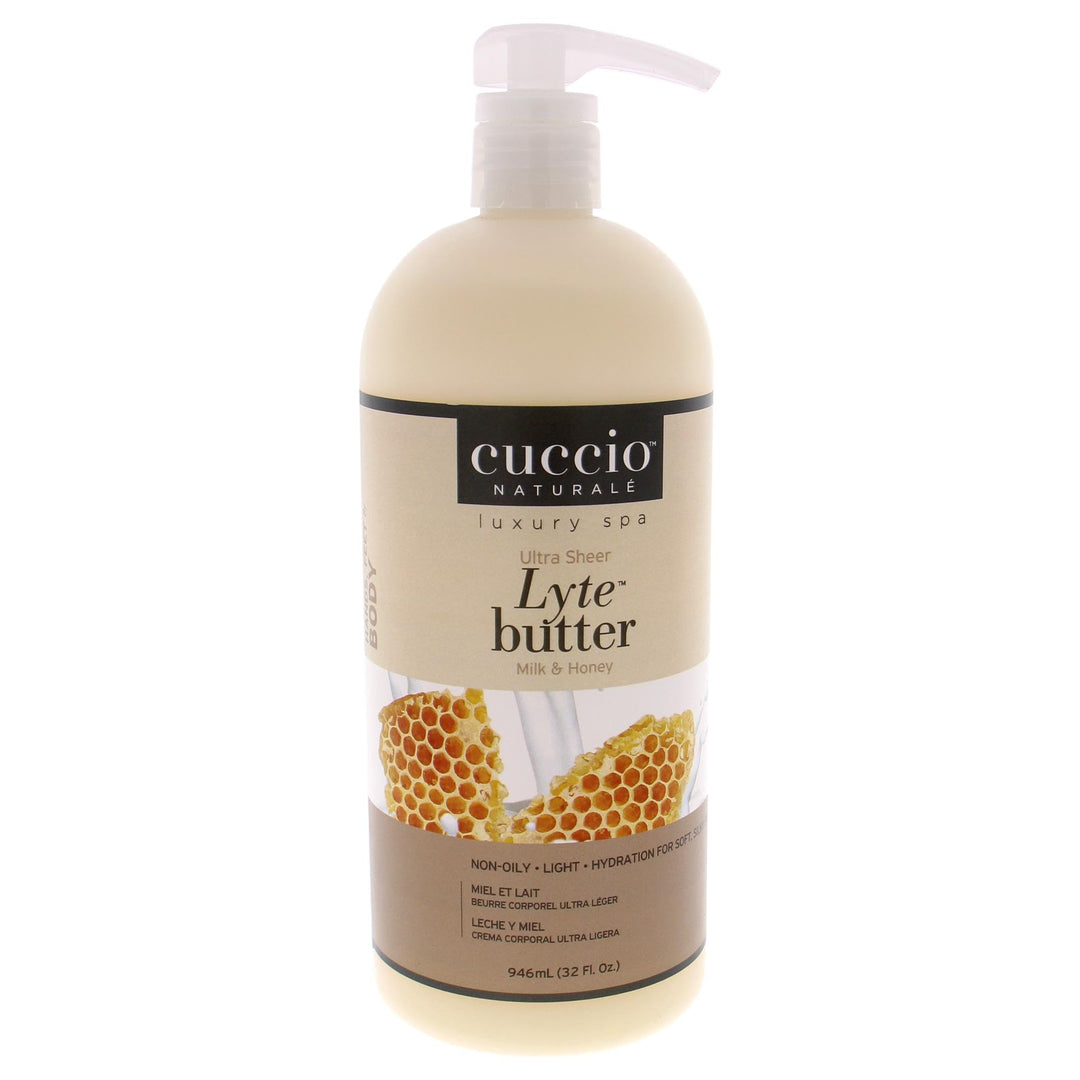 Cuccio - Ultra Sheer Lyte Butter - Milk and Honey - for Unisex - Body Butter - 32 oz Milch und Honig
