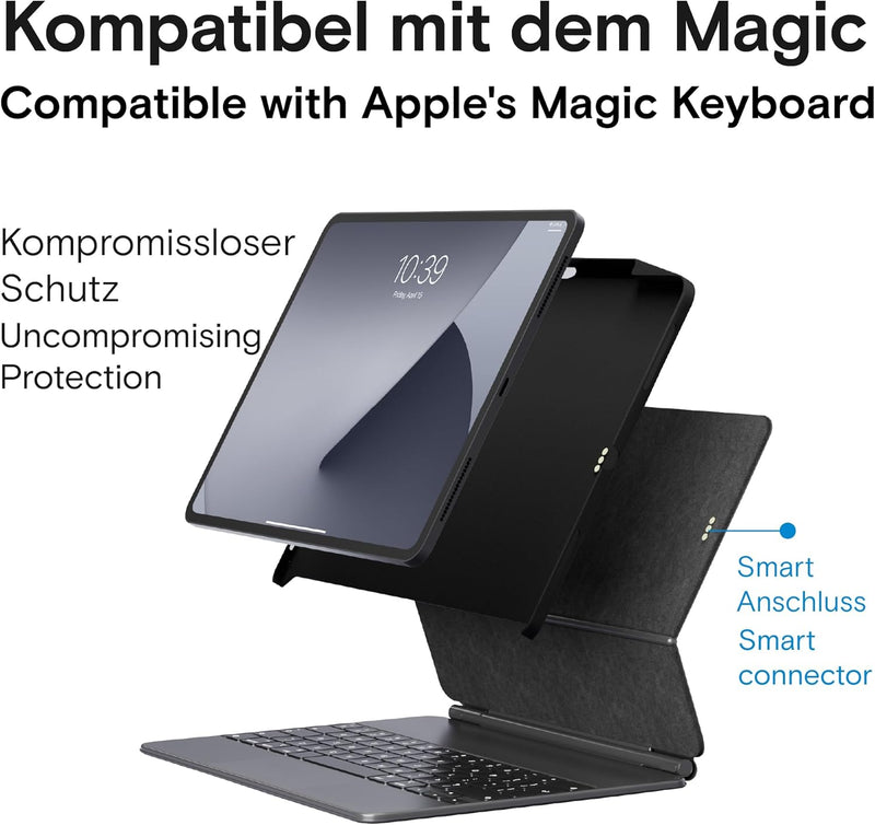 MOFT Snap Hülle für iPad Pro 12,9 Zoll (5 Generation) Generation mit Stifthalter, Case Kompatibel mi