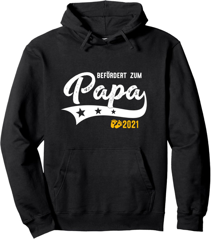 Befördert zum Papa 2021 Babyfüsse Werdender Vater Pullover Hoodie
