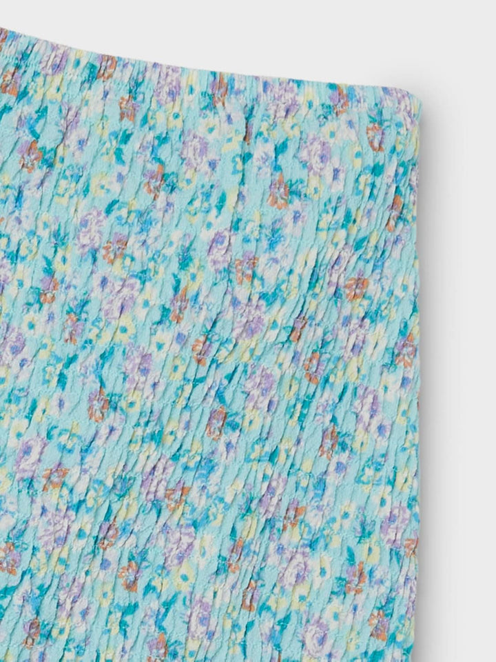 NAME IT Mädchen Nlfeckali Skirt Rock 176 Iced Aqua/Aop:flowerprint, 176 Iced Aqua/Aop:flowerprint