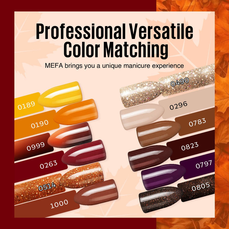 MEFA Shellac Set Starterset mit Lampe 6W,12 Farben UV Nagellack Set Gelnägel Starterset Gelb Orange