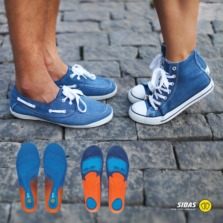 Sidas Gel 3D Cushioning Insoles XS(35-36) Blau, XS(35-36) Blau