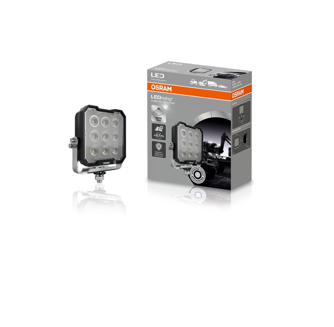 OSRAM LEDriving Cube WL VX125-WD, LEDWL108-WD, OFF ROAD, LED Arbeitsscheinwerfer, 3000 Lumen, Lichts