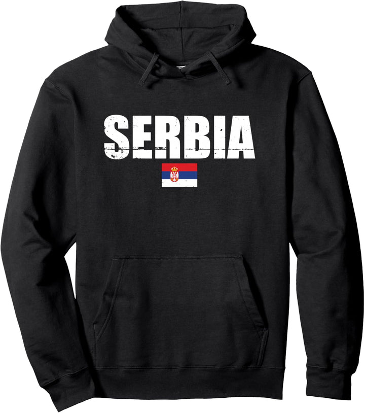 Serbien Serbische Flagge Stolzer Serbe Pullover Hoodie