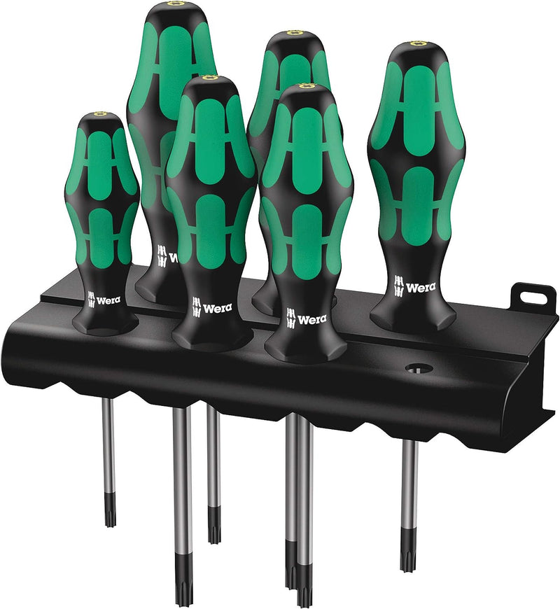 Wera TORX® BO-Schraubendrehersatz 367/6 TORX® BO Kraftform Plus + Rack, 6-teilig, 05138250001