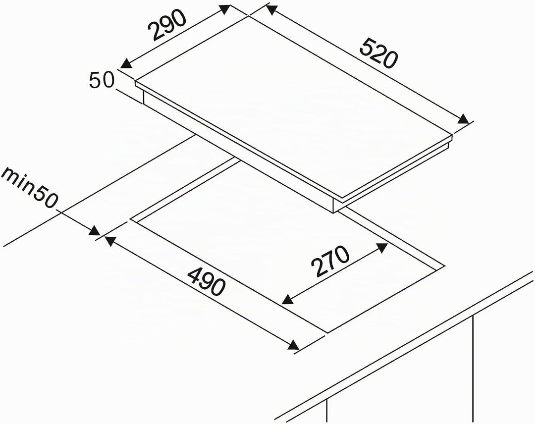 respekta Kochfeld autark Glaskeramik Einbau Kochplatte Touch 2 Platten rahmenlos Single Generation 2