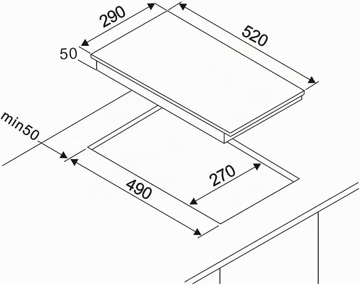 respekta Kochfeld autark Glaskeramik Einbau Kochplatte Touch 2 Platten rahmenlos Single Generation 2