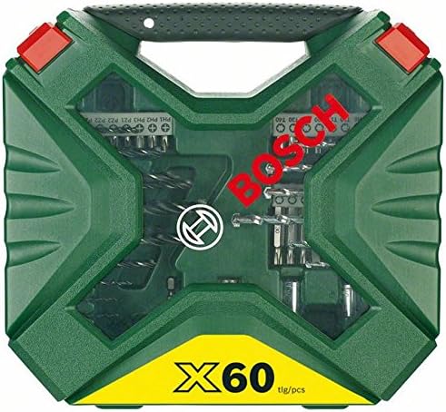 Bosch Accessories Bosch 60tlg. X-Line Classic Bohrer und Schrauber Set (Holz, Stein und Metall, Zube