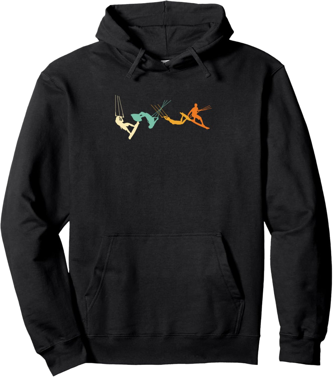 Retro Kitesurfer | Kiteboarding Kitesurfen | Kitesurfer Pullover Hoodie