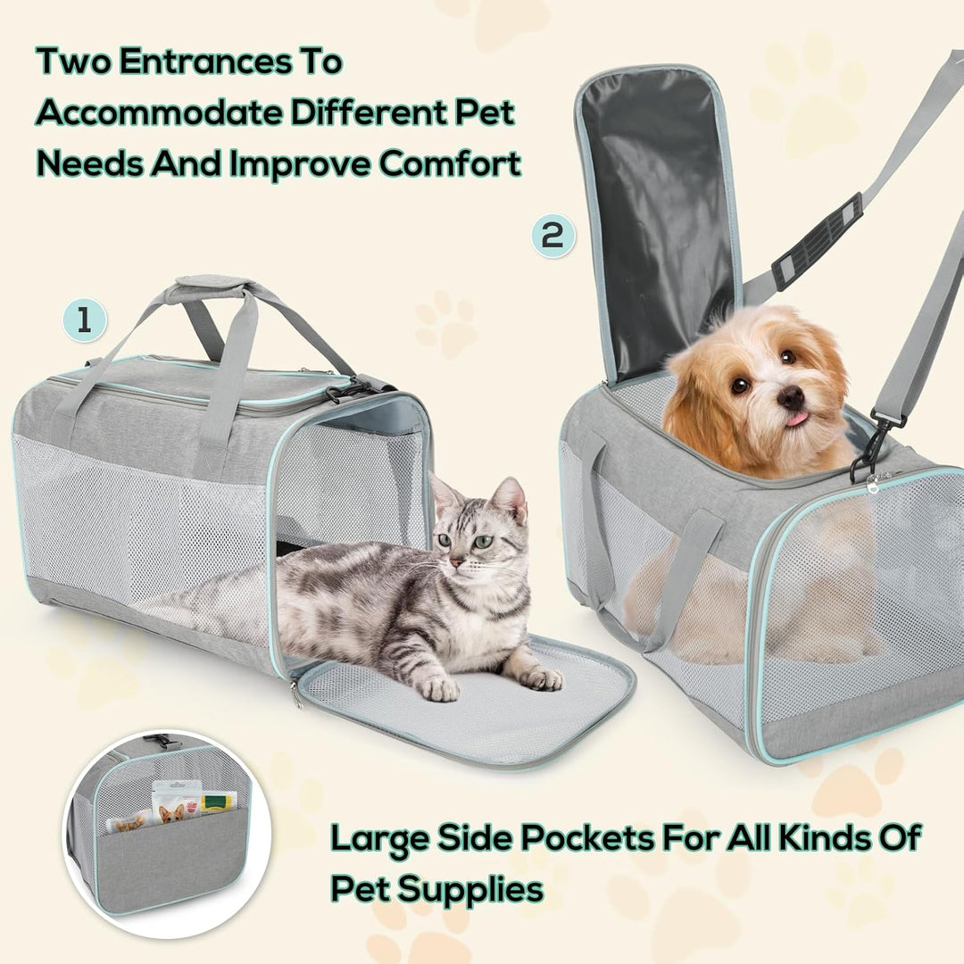 Cozary Transporttasche Für Katze Hund, Katzen Transportboxen, Hundetransportbox, Leichtes Haustiertr