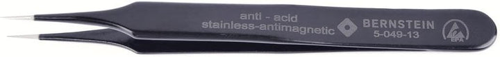 Bernstein ESD Präzisionspinzette Spitz SMD 110 mm | Pinzette antimagnetisch, säurebeständig | Elektr