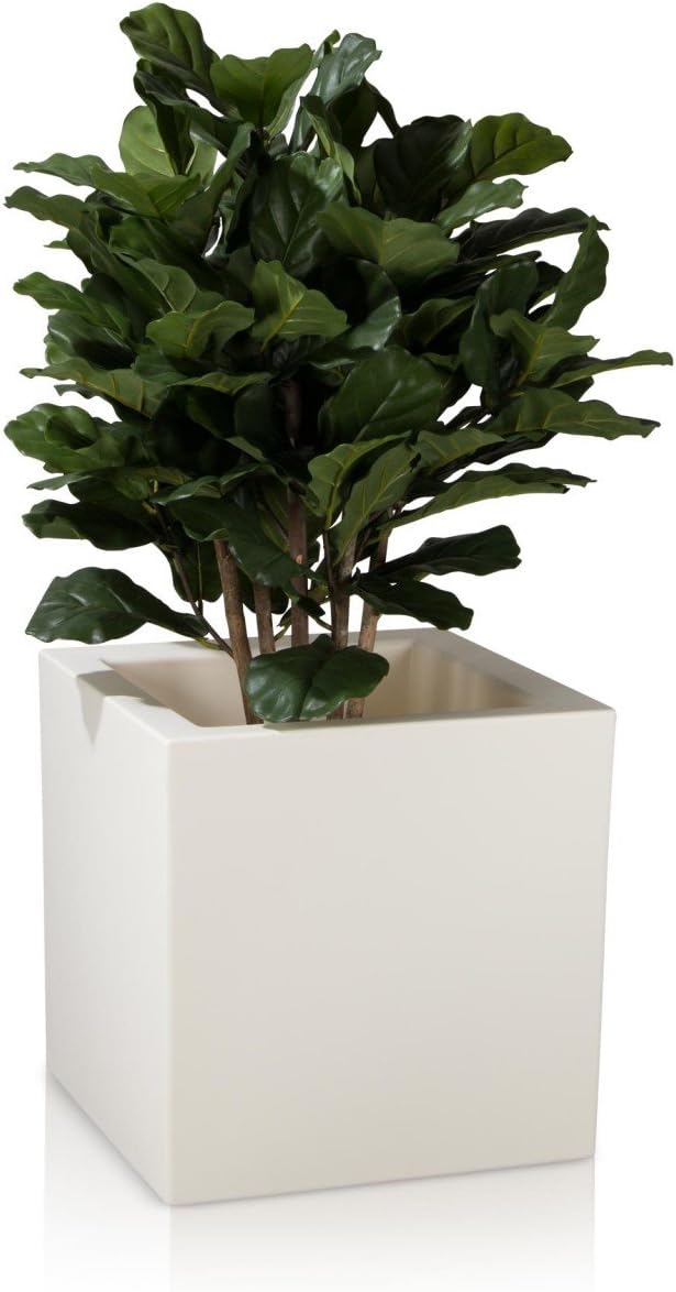 Pflanzkübel DECORAS Kunststoff Pflanztröge – versch. Grössen – weiss matt – frostsicher & UV-beständ